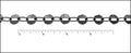 button hole chain MATTE GUNMETAL