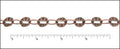 button hole chain ANT. COPPER