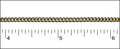 fine curb chain ANT. BRASS