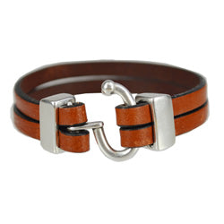 5mm flat leather TAN - meter
