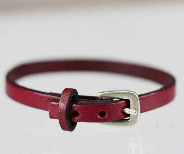 6mm flat TINY BUCKLE clasp ANTIQUE SILVER - 10 clasps