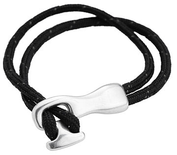 8x4mm round NOOSE clasp ANT. SILVER - 10 pcs