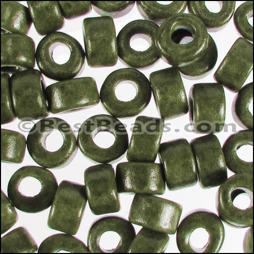 ceramic bead 1000 pcs DARK OLIVE