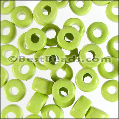 ceramic bead 1000 pcs NEON YELLOW