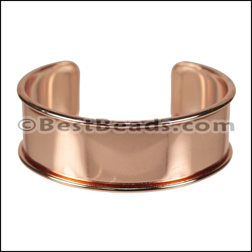 20mm Flat GLUE - IN CUFF Rose Gold - 1 pc