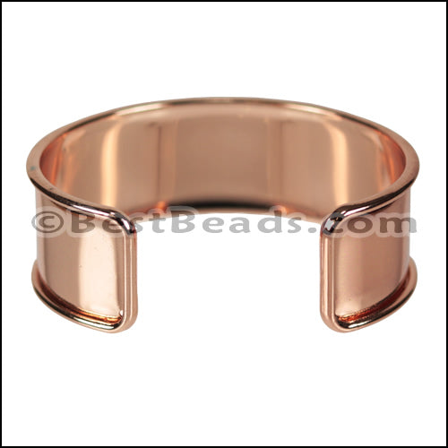 20mm Flat GLUE - IN CUFF Rose Gold - 1 pc