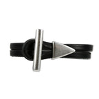 CYLINDER BAR END clasp ANTIQUE SILVER - 10 clasps