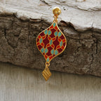 Sphere Post Earring with Loop ANT SILVER - 10 pcs