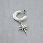 Compass Star Pendant ANT SILVER - 10 pcs