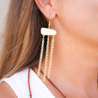 Loop Oblong Link in White