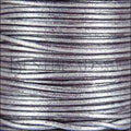 2mm round Euro leather METALLIC PURPLE - 25m SPOOL