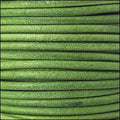 2mm round Euro leather BURNT GREEN - 25m SPOOL