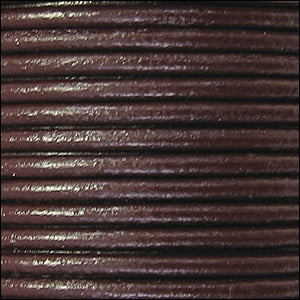 1.5mm round Euro leather BROWN - 25m SPOOL