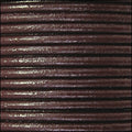 3mm round Euro leather BROWN - 25m SPOOL