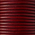 2mm round Euro leather BORDEAUX - 25m SPOOL