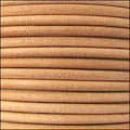 3mm round Euro leather NATURAL - 25m SPOOL