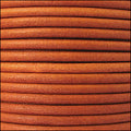 2mm round Euro leather BURNT ORANGE - 25m SPOOL