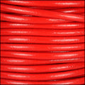 4mm round Euro leather CORAL - meter