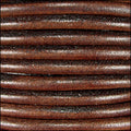 4.5mm round Euro leather DISTRESSED BROWN - meter