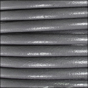 4.5mm round Euro leather LT GREY - meter