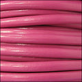 4mm round Euro leather FUCHSIA - meter