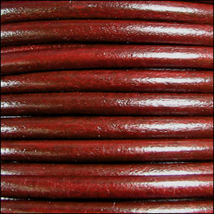 5mm round Euro leather WHISKEY - meter