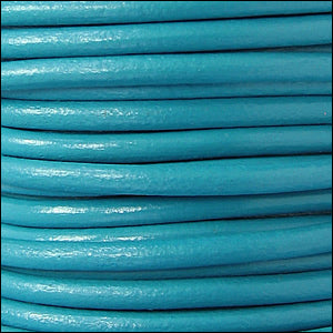 4mm round Euro leather BLUE MOON - meter