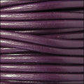 4.5mm round Euro leather PLUM - meter