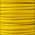 4.5mm round Euro leather YELLOW - meter