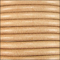 4mm round Euro leather NATURAL - meter