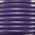 4mm round Euro leather PURPLE - meter