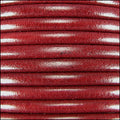 4.5mm round Euro leather DISTRESSED RED - meter