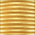5mm round Euro leather METALLIC GOLD - meter