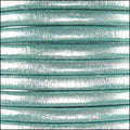 4mm round Euro leather METALLIC SEA FOAM - meter