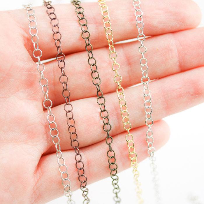 fine circles chain ANT. SILVER