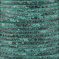 3mm flat EURO PRINTED leather BLUE RAIN DROPS - meter