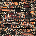 5mm flat EURO PRINTED leather TRIBAL - meter