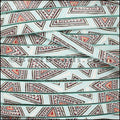 5mm flat EURO PRINTED leather AZTEC - meter