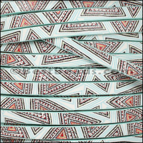5mm flat EURO PRINTED leather AZTEC - meter