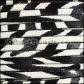 5mm flat HAIR ON leather ZEBRA - 1 meter