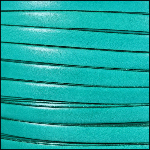 10mm flat ITALIAN DOLCE leather JADE - meter