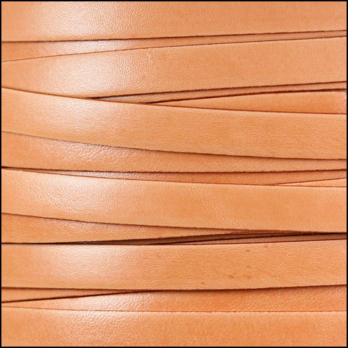 10mm flat ITALIAN DOLCE leather CANTALOUPE - meter