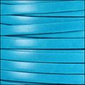 10mm flat ITALIAN DOLCE leather TURQUOISE PUYA - meter