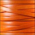 10mm flat ITALIAN DOLCE leather TANGERINE - meter