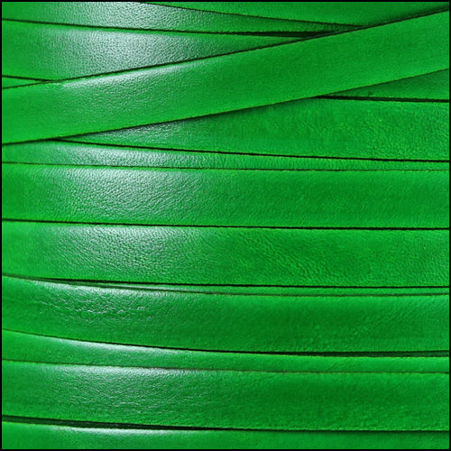10mm flat ITALIAN DOLCE leather ZUCCHINI - meter