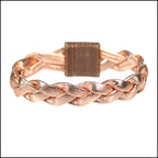 10mm flat PEARL METALLIC leather BRONZE - meter