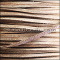 3mm flat VINTAGE leather MOCHA - meter
