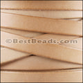 10mm flat leather ALL NATURAL NO WAX - meter