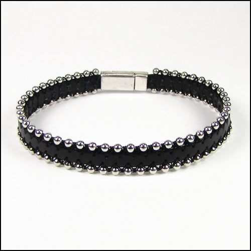10mm flat BALL CHAIN leather BURNT ORANGE - 1 meter