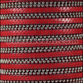 10mm flat BALL CHAIN leather RED - 1 meter